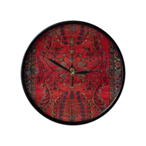 Persisch inspirierte analoge Wanduhr mit Muster – Farsh