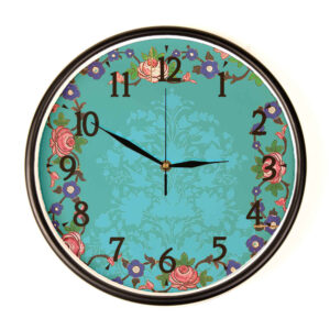 Persisch inspirierte analoge Wanduhr mit Muster – Firoozeh