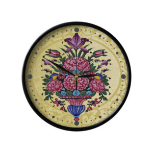 Persisch inspirierte analoge Wanduhr mit Muster – Hod Hod