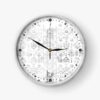 Persisch inspirierte analoge Wanduhr mit Muster - Jelveh
