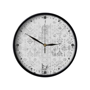Persisch inspirierte analoge Wanduhr mit Muster – Jelveh