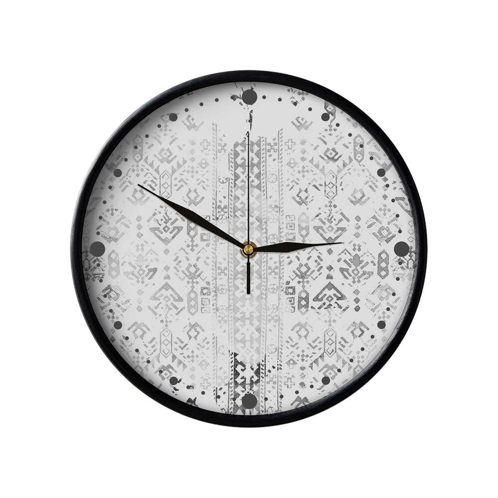 Persisch inspirierte analoge Wanduhr mit Muster - Jelveh