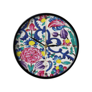 Persisch inspirierte analoge Wanduhr mit Muster – Kaashi