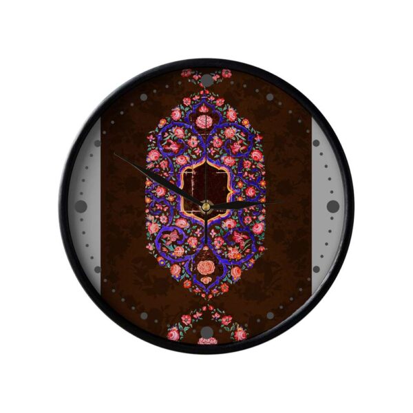 Persisch inspirierte analoge Wanduhr mit Muster - Khorma