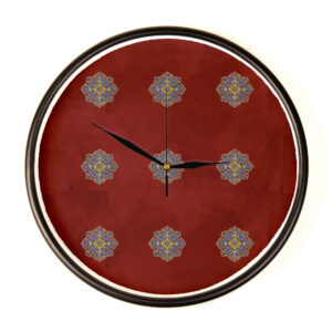 Persisch inspirierte analoge Wanduhr mit Muster – Melisa