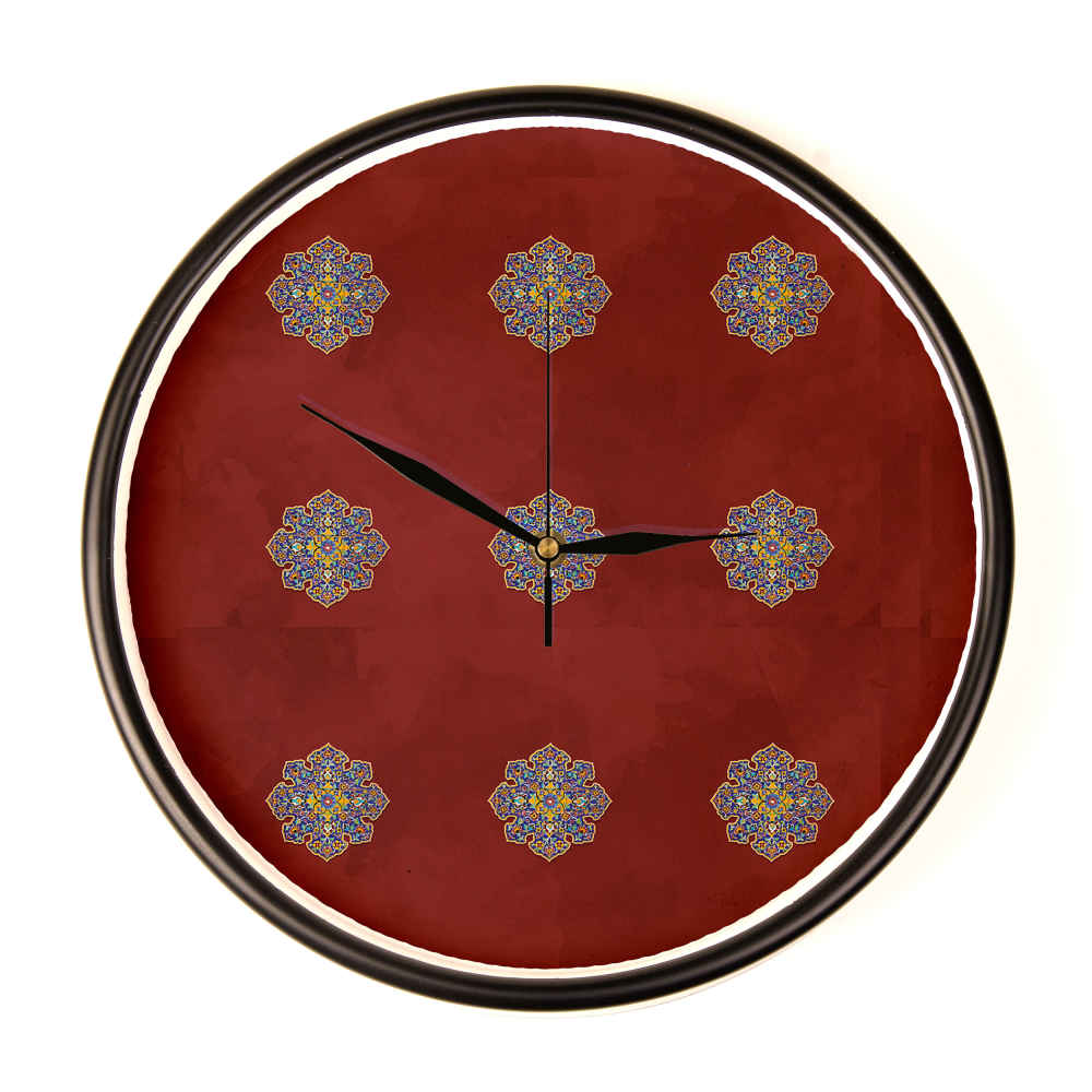 Persisch inspirierte analoge Wanduhr mit Muster - Melisa