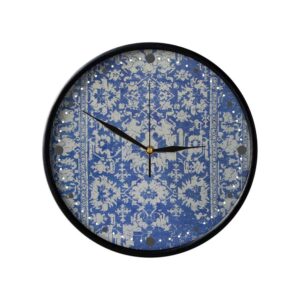 Persisch inspirierte analoge Wanduhr mit Muster – Modern