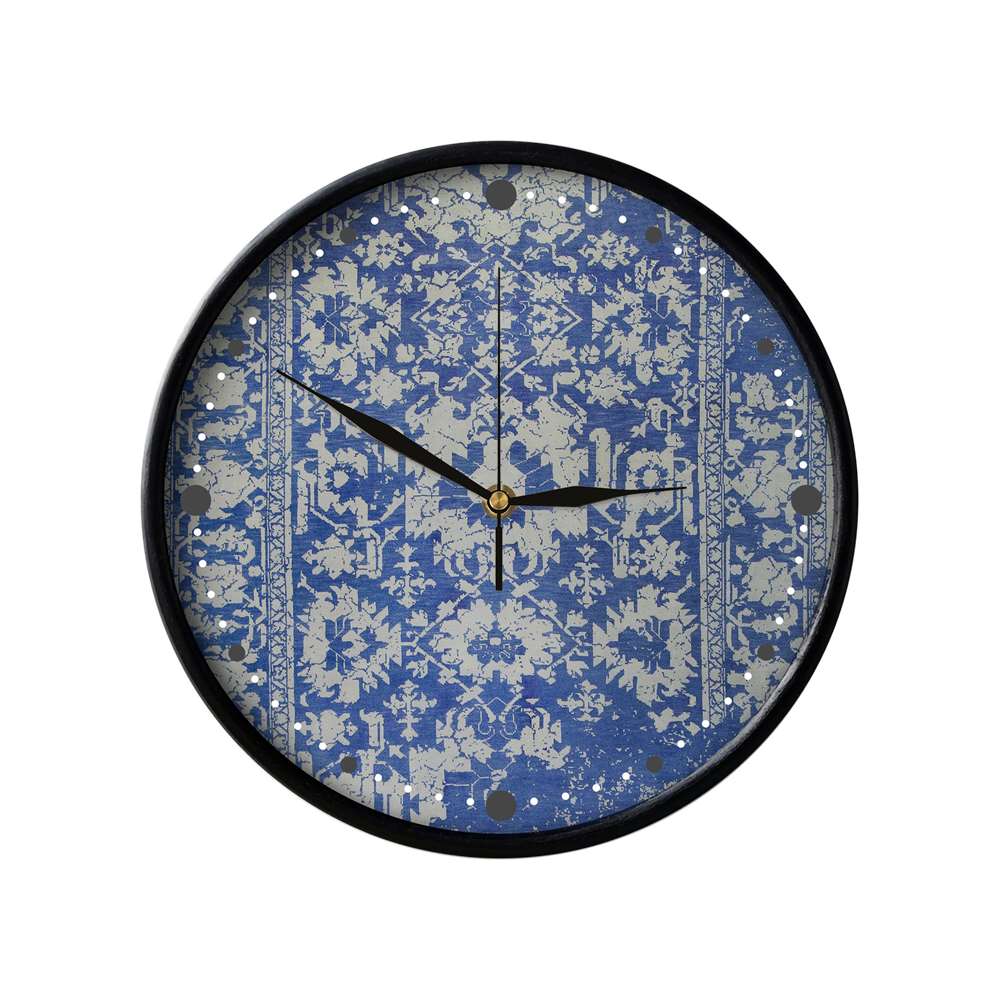 Persisch inspirierte analoge Wanduhr mit Muster - Modern