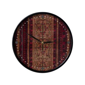 Persisch inspirierte analoge Wanduhr mit Muster – Morghi