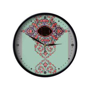 Persisch inspirierte analoge Wanduhr mit Muster – Nojavan