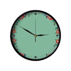 Persisch inspirierte analoge Wanduhr mit Muster – Taranom