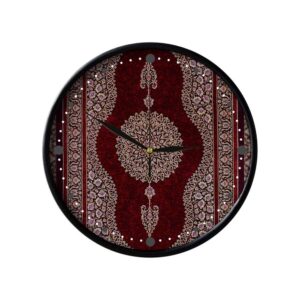 Persisch inspirierte analoge Wanduhr mit Muster – Toranj