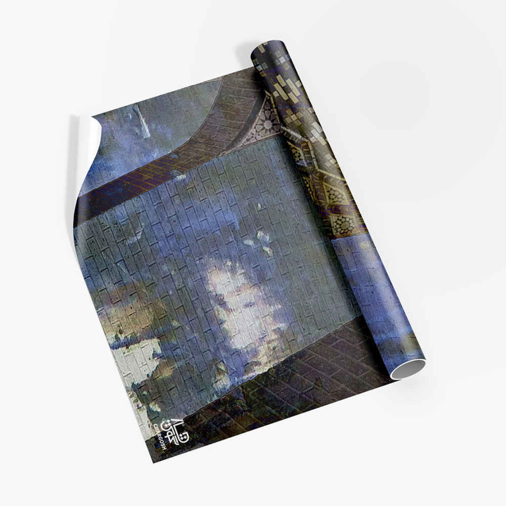 Persische Kalligrafie Tapete Modell Hich für moderne Innenräume