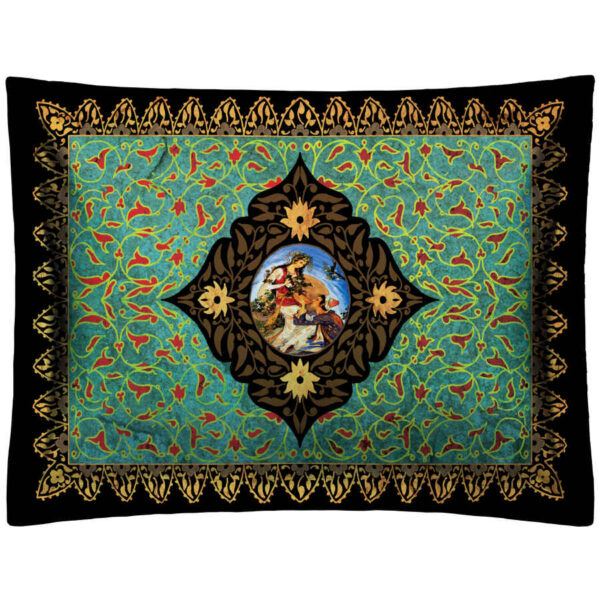 Restful Comfort Kopfkissen – Samtbezug inspiriert von persischer Kunst 20412