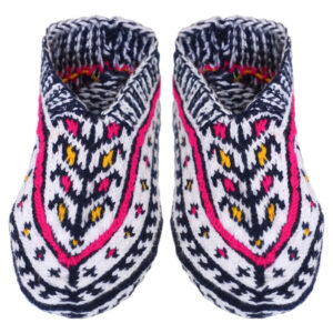 Aserbaidschanische Häkelslippers für Damen aus Acrylfaser, gestrickt Modell Dastbaf