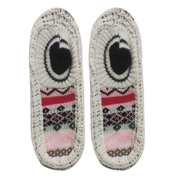 Häkelslippers für Damen aus Baumwolle, gestrickt Modell Hengameh