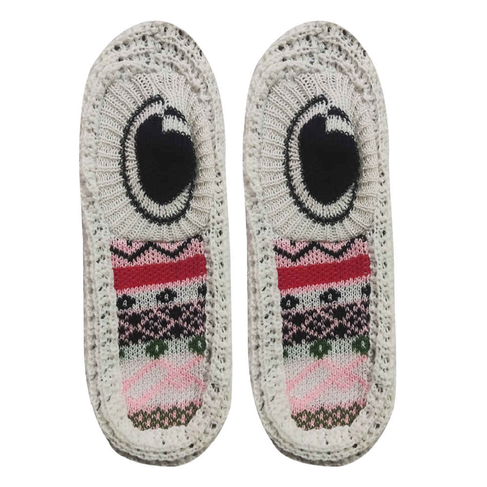 Häkelslippers für Damen aus Baumwolle, gestrickt Modell Hengameh