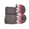 Häkelslippers für Damen aus Baumwolle, gestrickt Modell Rosa