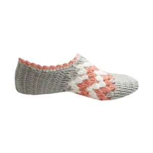 Häkelslippers für Damen aus Wolle, gestrickt Modell Tanaz