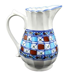 Porzellankaraffe mit Karodesign