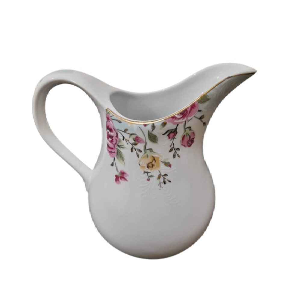 Porzellankaraffe mit Blumendesign Kamelia