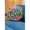 Bestickter Kissenbezug – Rundes Suzani-Design Rana