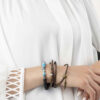 Set aus 3 Perlenarmbändern für Damen und Herren – Natur Kollektion