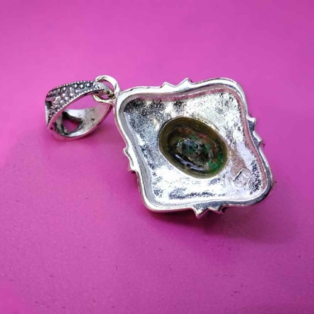 Persischer Silberanhänger mit Türkis-Edelstein Asa