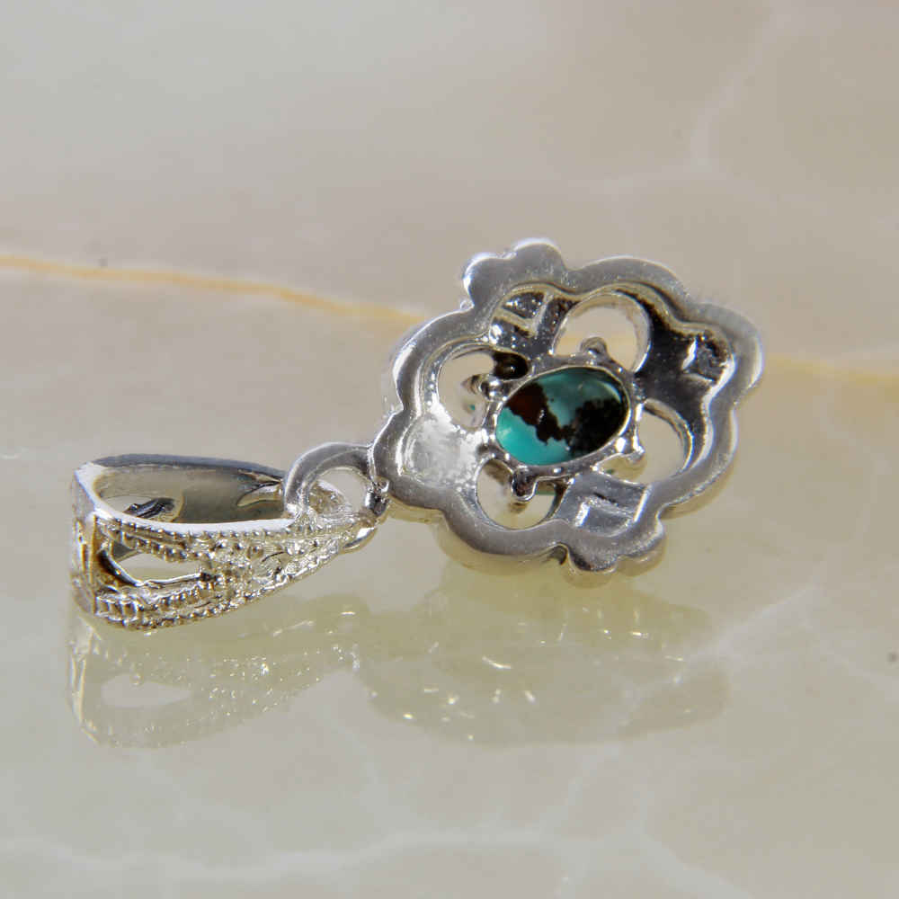 Persischer Silberanhänger mit Türkis-Edelstein Lena