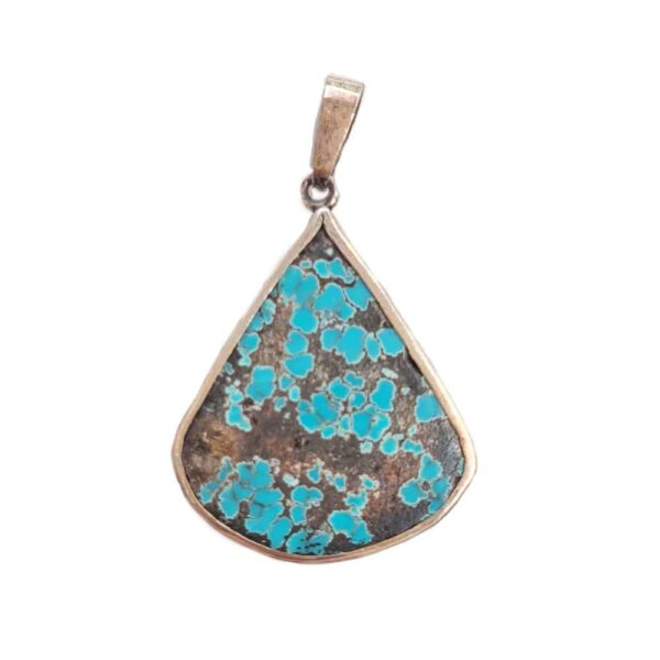 Persischer Silberanhänger mit Türkis-Edelstein Nava