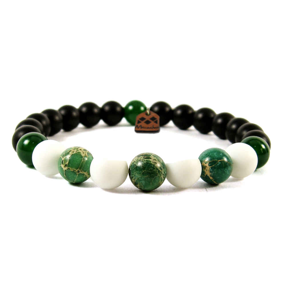 Perlenarmband für Damen und Herren – Dschungel Modell