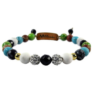 Perlenarmband für Damen und Herren – Regenbogen Design