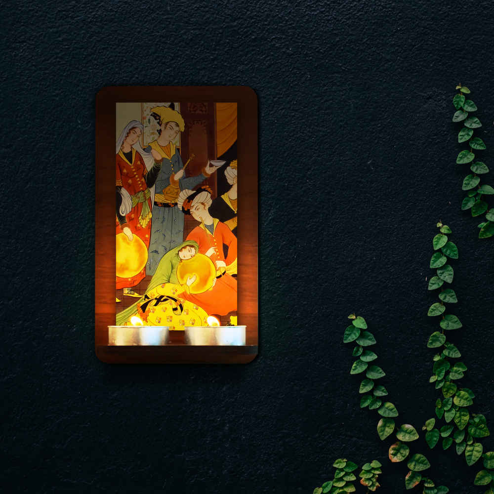 Persischer Holz-Teelicht-Wandleuchter Azar (x2)