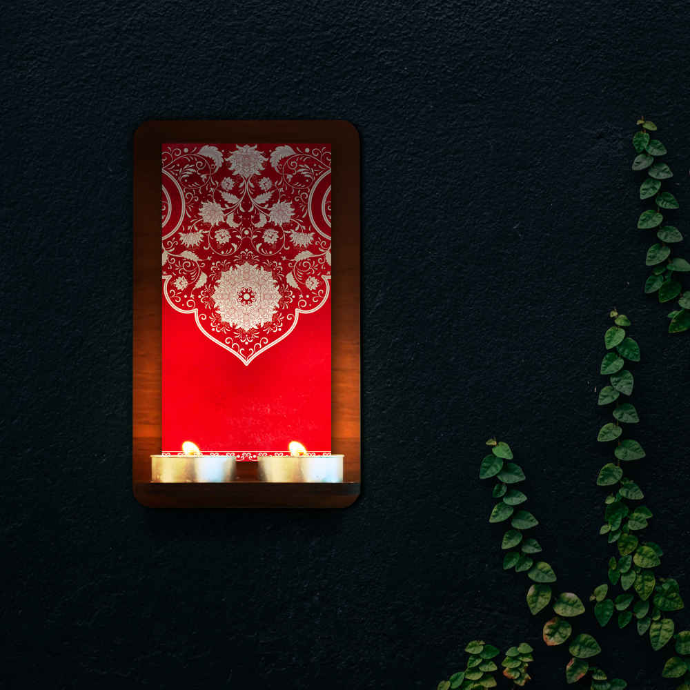 Persischer Holz-Teelicht-Wandleuchter Babak (x2)