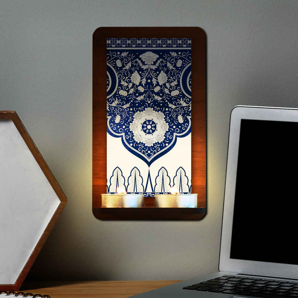 Persischer Holz-Teelicht-Wandleuchter Behdis (x2)