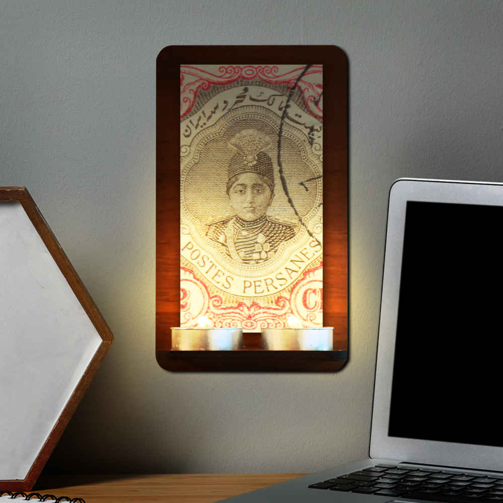 Persischer Holz-Teelicht-Wandleuchter Ghajar (x2)