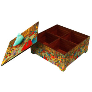 Holz-Süßigkeiten-Organizer-Box Modell Miniatur