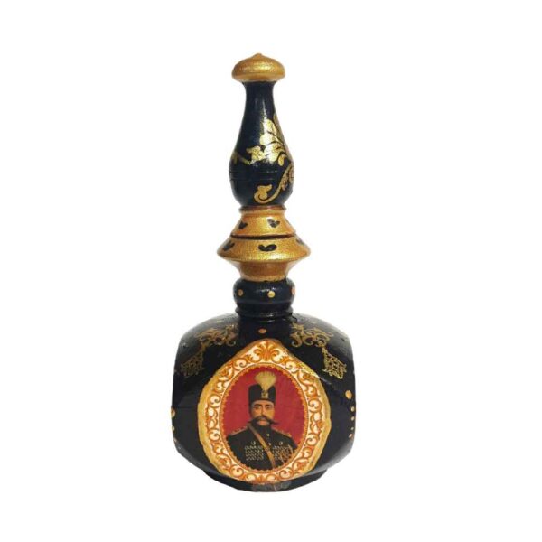 Persischer Surma Dani Behälter zur Aufbewahrung von Kohl aus Holz Shah Abbasi (x2)