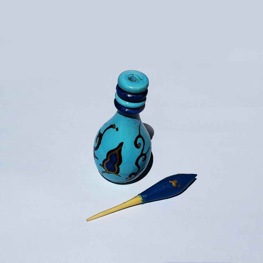 Persischer Surma Dani Behälter zur Aufbewahrung von Kohl aus Holz Somayeh (x2)