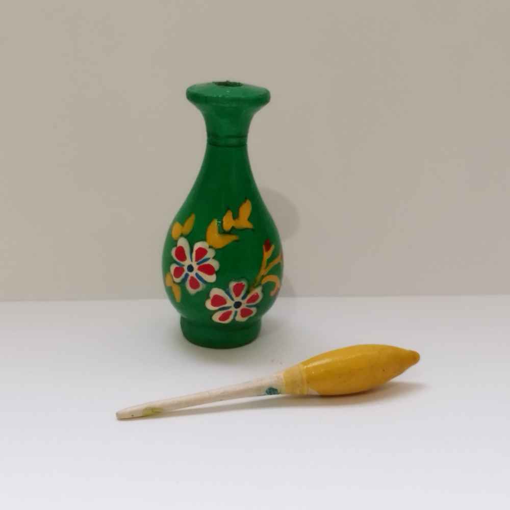 Persischer Surma Dani Behälter zur Aufbewahrung von Kohl aus Holz Yasna (x2)