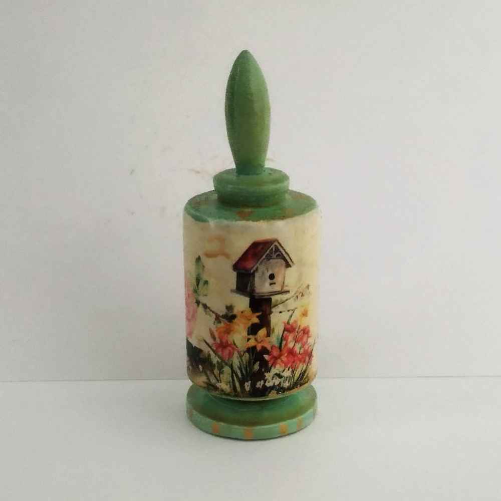 Persischer Surma Dani Behälter zur Aufbewahrung von Kohl aus Holz Tabiaat (x2)