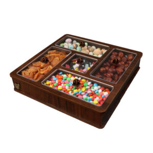 Holz-Nuss- & Süßigkeiten-Organizer-Box Modell Mahsa
