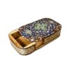 Holz-Visitenkartenbox inspiriert von persischer Khatamkari-Kunst Tazhib