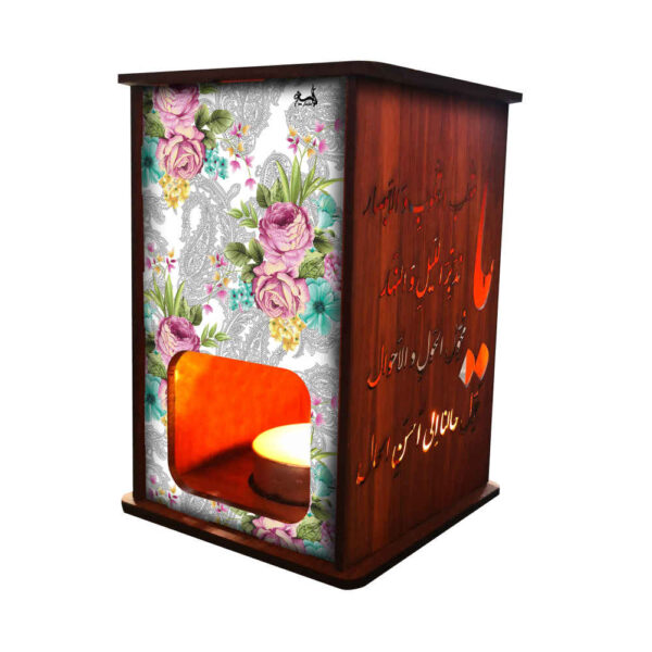 Persischer Holzteelichlaterne Floral (x2)