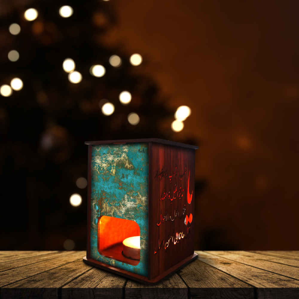 Persischer Holzteelichlaterne Patina (x2)