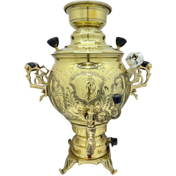 Persischer Elektrischer Samowar Traditionelles Design Teekocher 6-Liter Gold