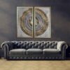 2 Stück Islamisches Poster-Druck - Ayatul Kursi Gerahmte Wandkunst