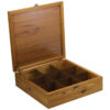 Holz-Teebox-Organizer mit Fächern und persischem Muster Dorna