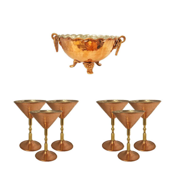 Kupfer Haftseen Set Teller geeignet für Nowruz Feier Hosna