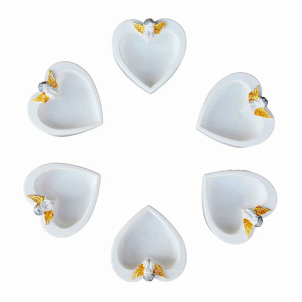 Haftseen Set Teller mit Spiegel geeignet für Nowruz Ghalb (6 Stück)